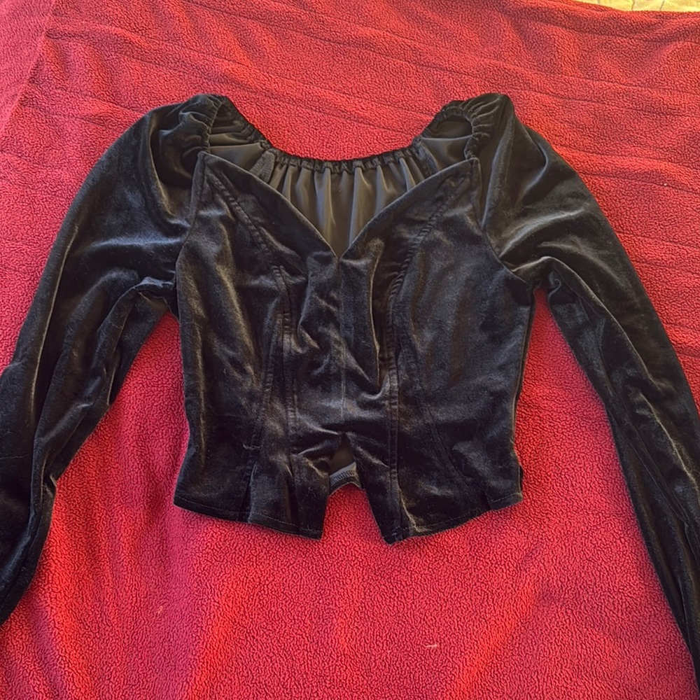 Black Velvet Top